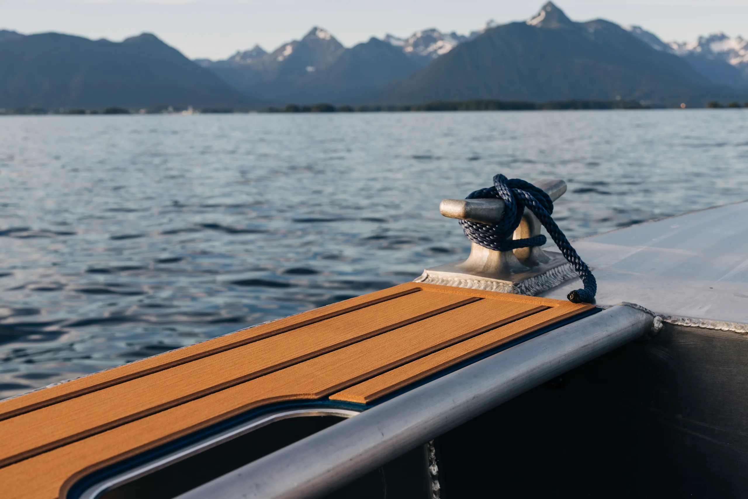 Sitka Wonders boat out on Alaskan water with UltraDeck underfoot.
