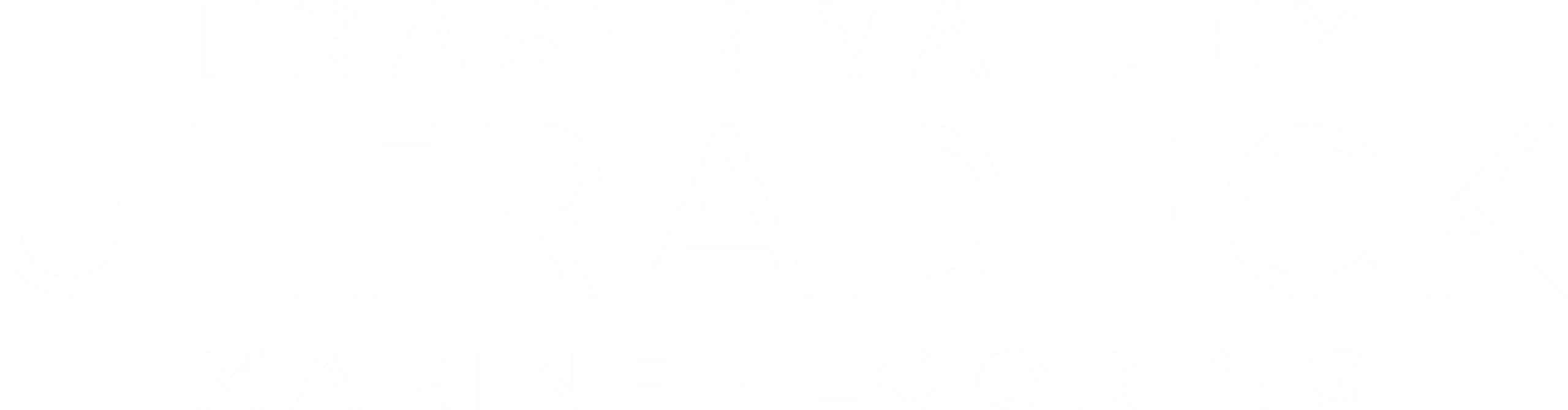 Fraser Valley UltraDeck logo white horizontal